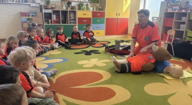 Wizyta ratownika medycznego w przedszkolu